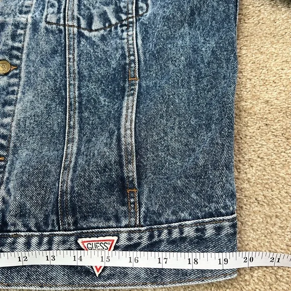 Vintage Guess Acid Wash Trucker Jean Jacket - Picture 12 of 14
